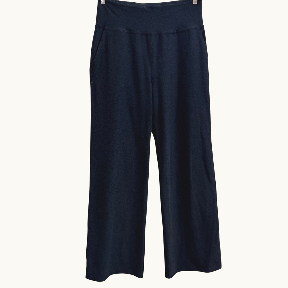 Beyond Yoga Spacedye Laid Back Wide Leg Pants Womens Large Style SD1228 DarkGray